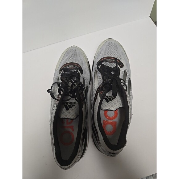 BARELY USED Adidas AdiZero Rush Running Shoes Mens 11 1/2 Silver Black 104860597 main image 4